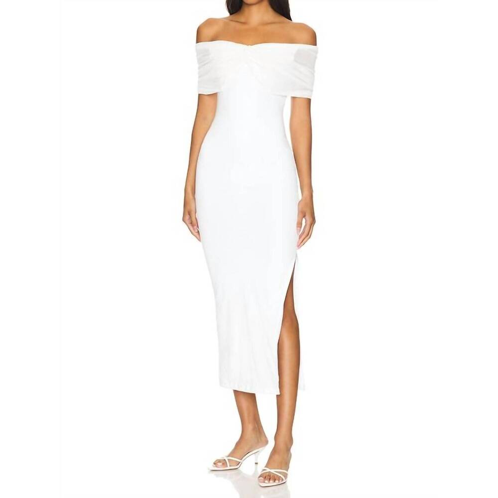NEW SNDYS. madrid maxi dress in white